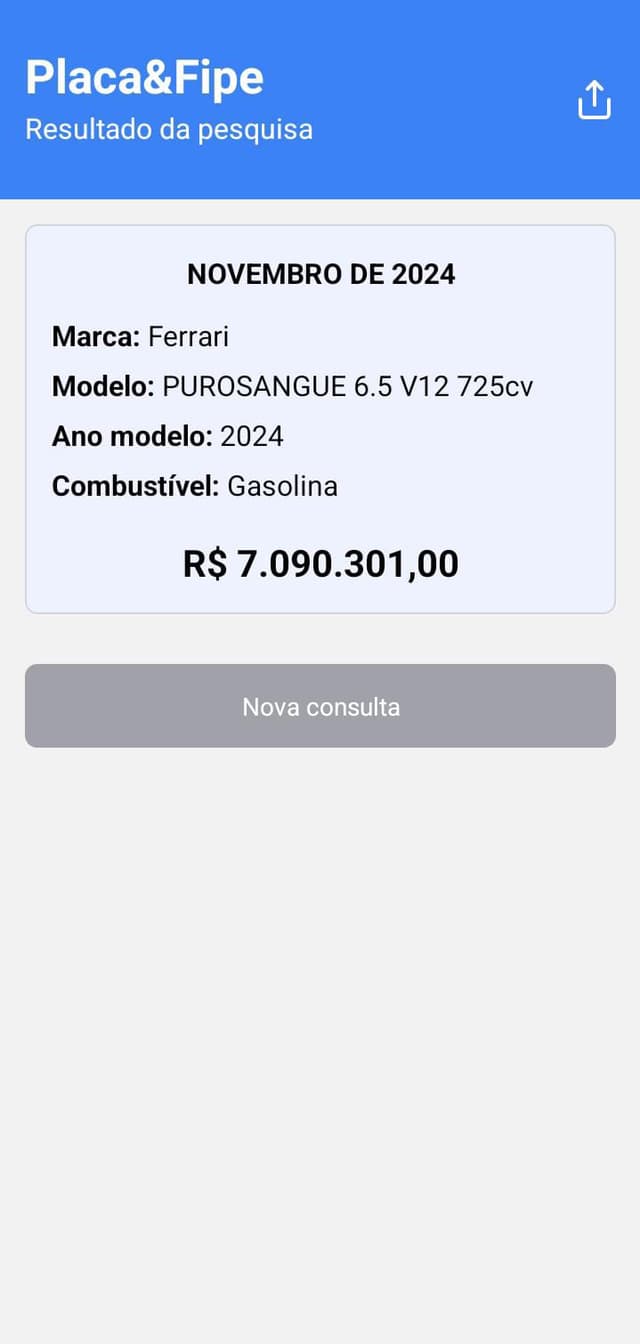 App placa e fipe